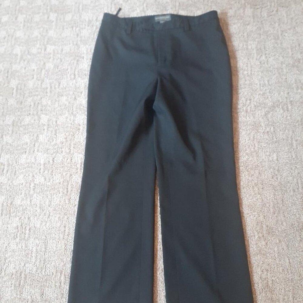 BANANA REPUBLIC HARRISON BLACK WOMENS 100% WOOL PANTS SLACKS SIZE 10 EUC !